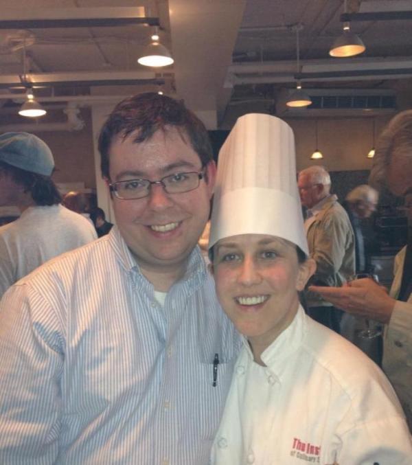 My wonderful husband Marc with me at my culinary school graduation. 