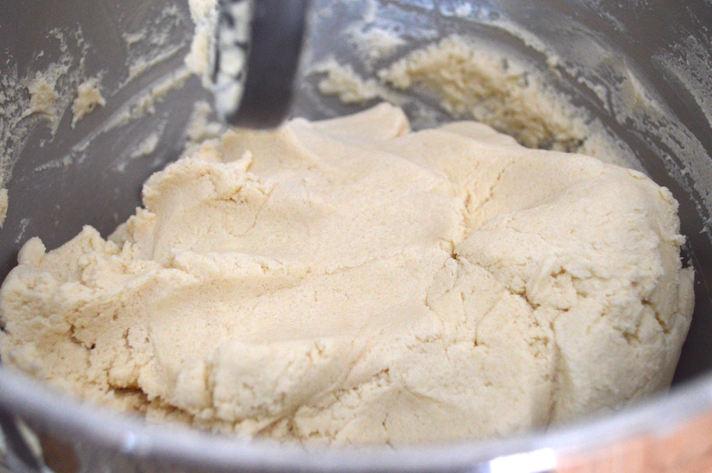 The dough for the salted caramel butter bars was a simple mixture of more butter than I care to think about, sugar, vanilla and flour. The simplicity was what made this crust so darn amazing! 