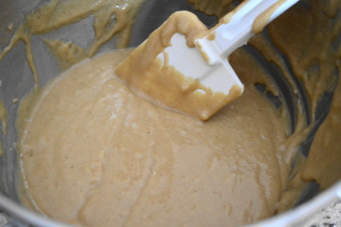 The butterbeer cupcake batter...I could probably just clean this bowl out with a spoon and be happy!