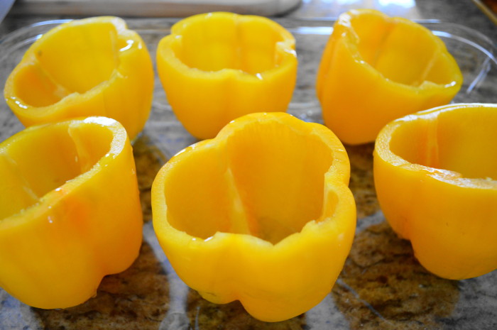 I love the bright, summery color of the yellow bell peppers! 
