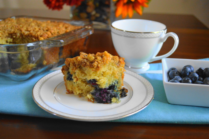 Blueberry Mascarpone Crumb Cake