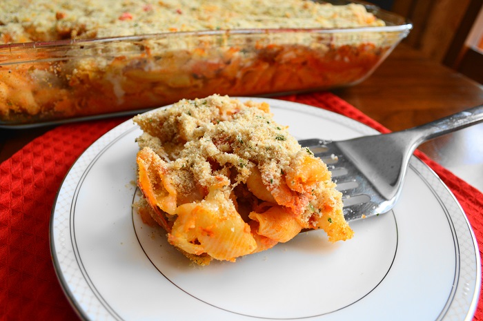 Sausage, Pepper and Onion Pasta Bake