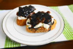 Goat Cheese, Fig, and Balsamic Crostini