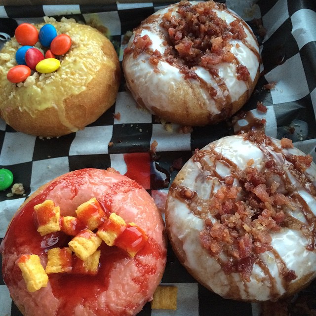 The delectable 4 pack from the Undrgrnd Donuts Truck