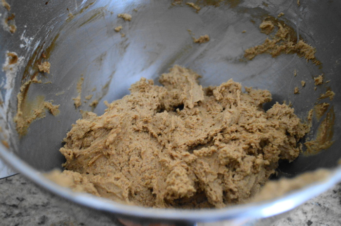 The gorgeous cookie dough for the spiced ginger molasses cookies.