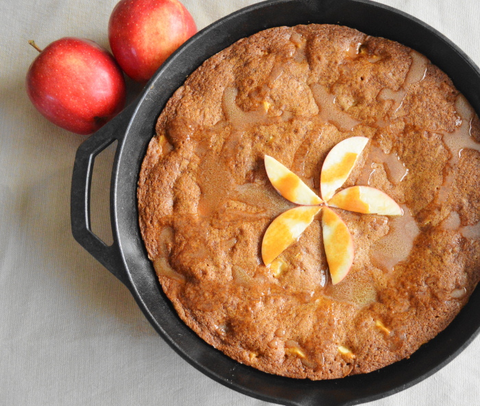 Caramel Apple Cast Iron Skillet Cookie - What Molly Made