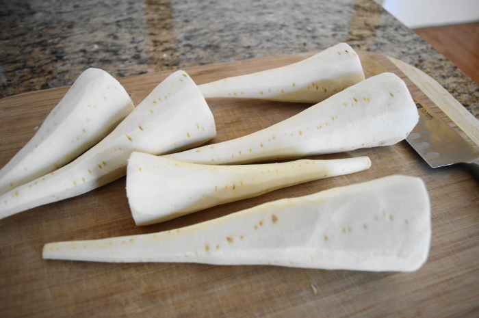 glazed parsnips