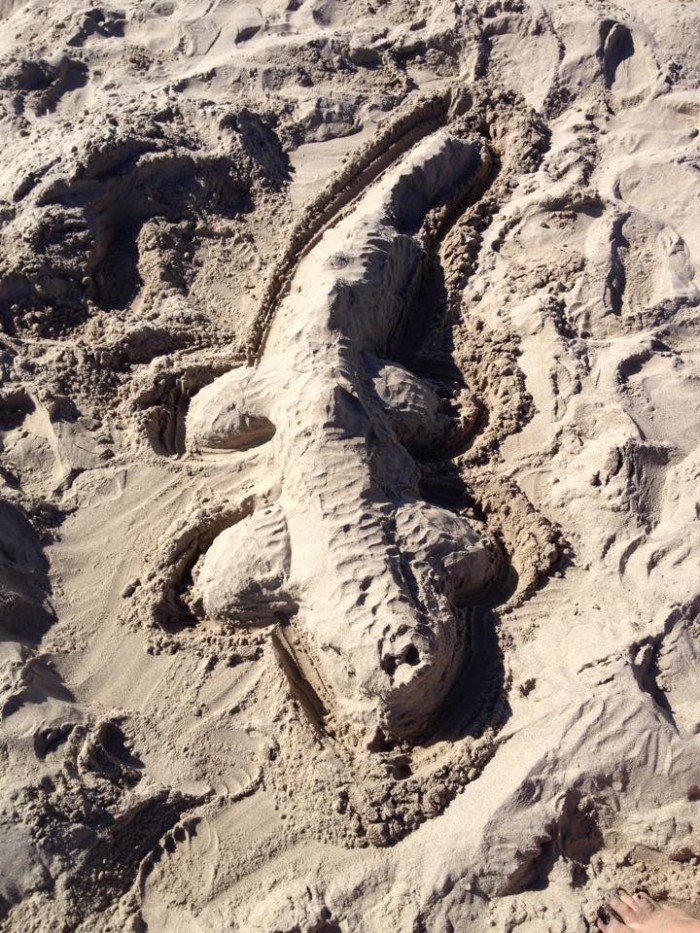 I LOVE this sand sculpture that Marc made in Santa Barbara! 