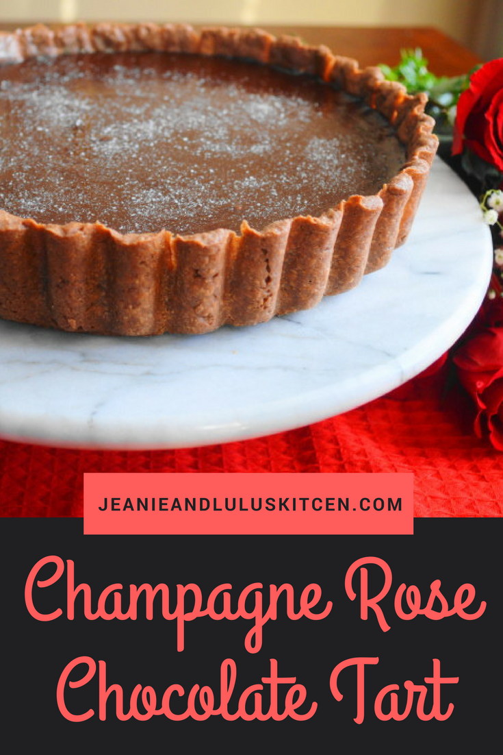Champagne Rose Chocolate Tart