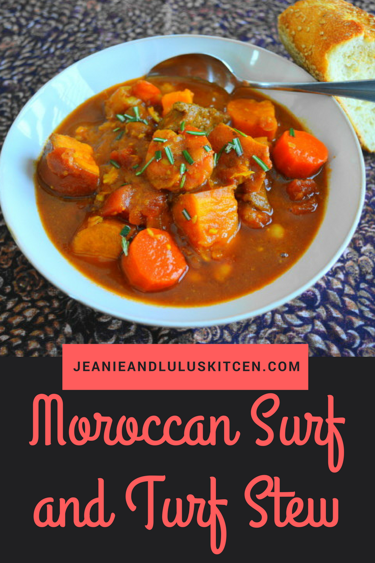 Moroccan Surf and Turf Stew