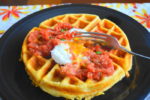 Cheddar Corn Waffles