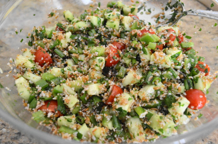 I think tabbouleh is so pretty with all of the colors!