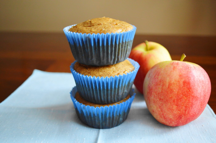 Apple Almond Butter Muffins