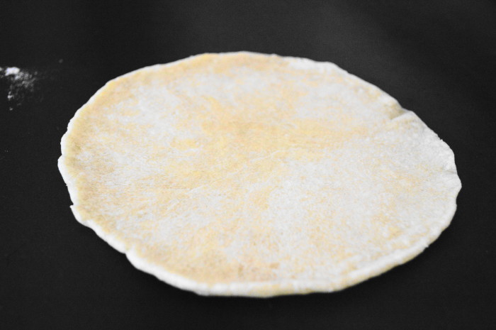 After that, I just cooked the homemade tortillas on my dry electric griddle! They didn't even take a minute on each side to get golden. 