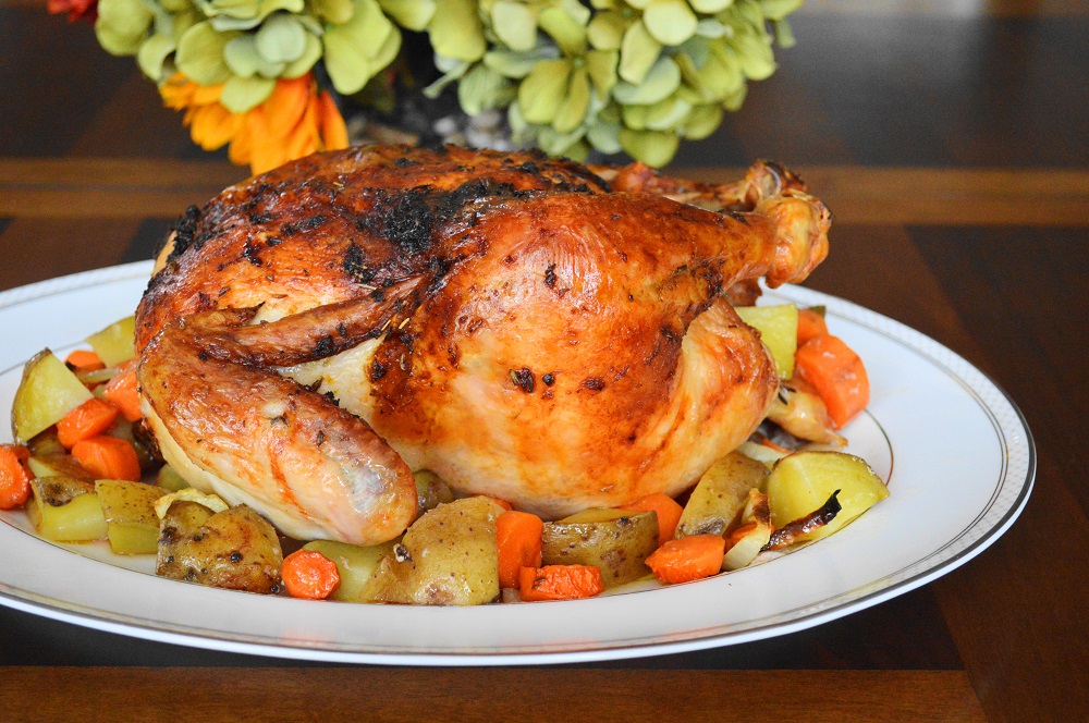 Orange Lavender Whole Roasted Chicken