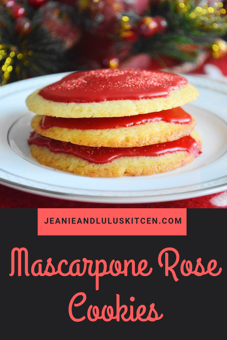Mascarpone Rose Cookies