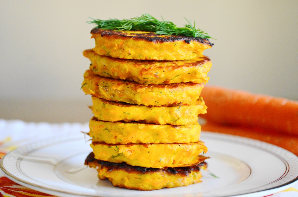 Carrot Ginger Pancakes