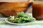 Warm Apple, Walnut and Goat Cheese Salad