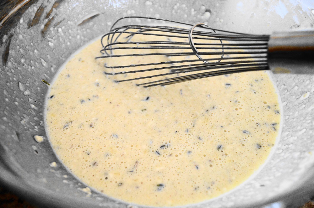 The batter for the lavender lemon curd crepes was super simple. The trick was getting the perfect amount of lavender. It needed to be there without making the crepes taste like soap. That is also why I love to pair any floral flavor with some kind of citrus or spice to cut through it. 
