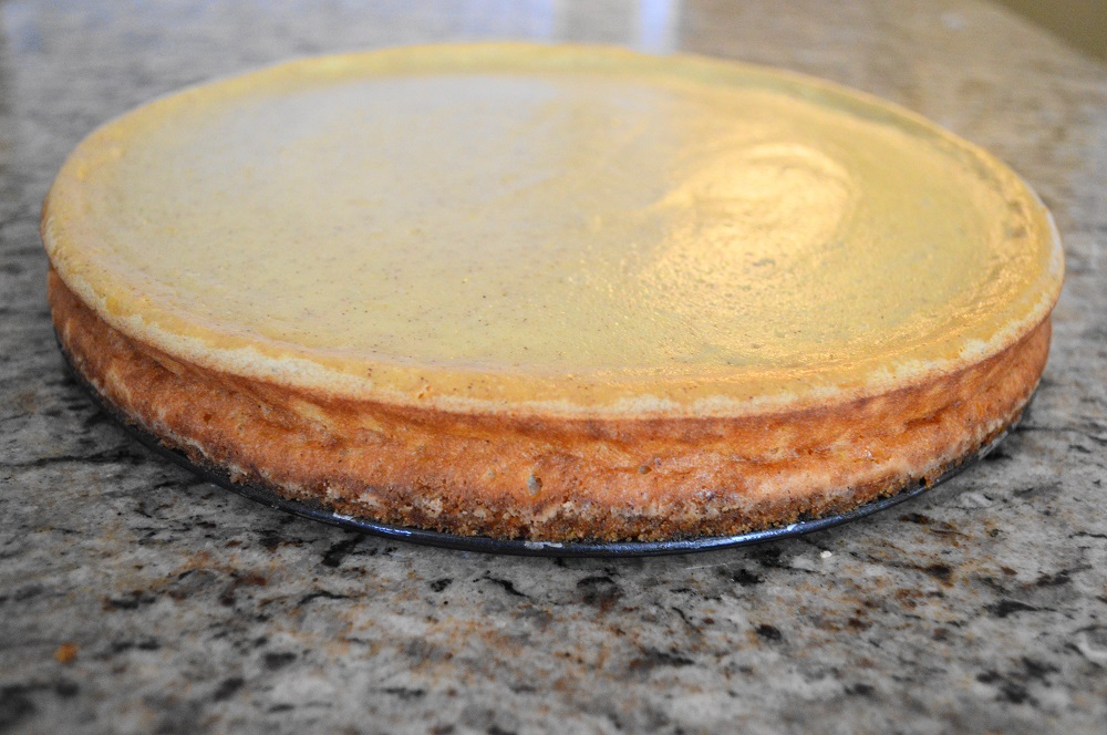 When it was done baking, I let the lemon ricotta cheesecake cool for half an hour before I released it from the pan. Then it needed to chill for at least 3 hours in the refrigerator before serving it. 