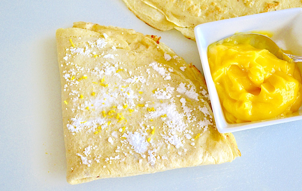 Lavender Lemon Curd Crepes