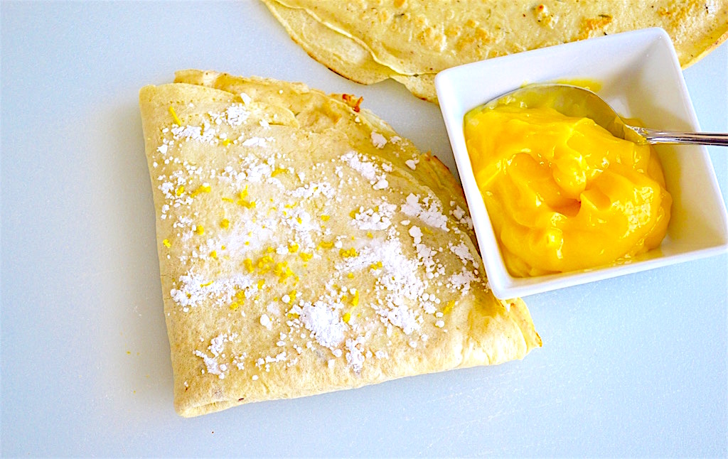 Lavender Lemon Curd Crepes