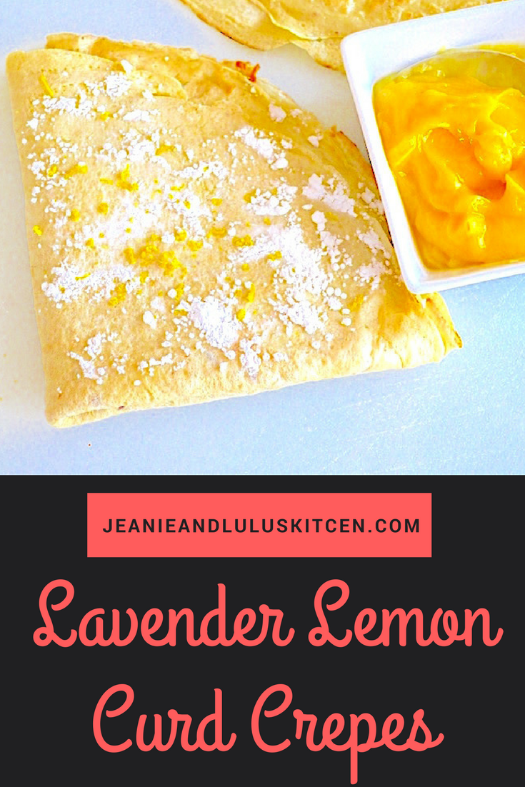 Lavender Lemon Curd Crepes