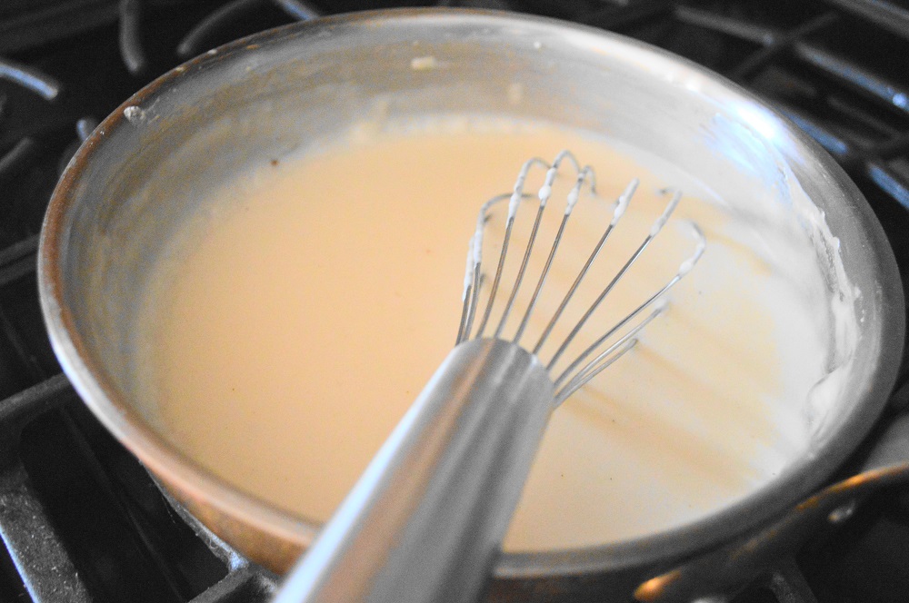 The last key component to the lasagna bolognese was my bechamel sauce. It was creamy, dreamy and the perfect glue to the dish!