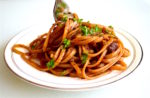 Beefy Red Wine Linguini