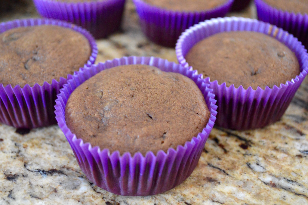 They needed to bake for about 20 minutes to get gorgeously puffy and baked through. I used a toothpick to ensure they were baked through. When it came out cleanly the muffins were ready to cool! 