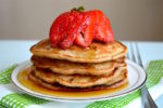 Strawberry Granola Pancakes
