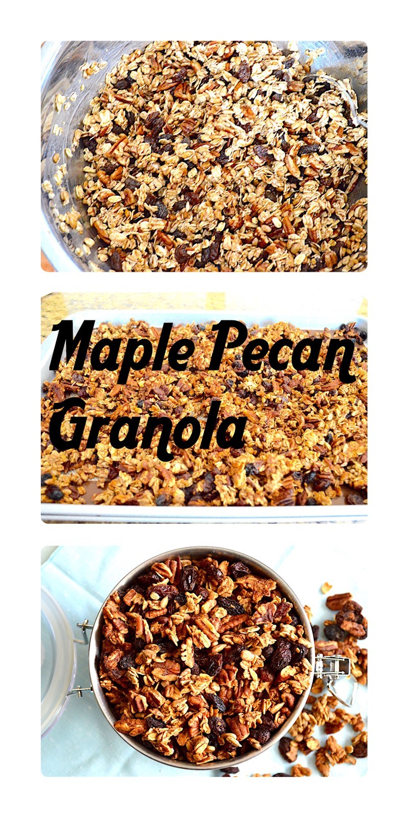 Maple Pecan Granola - Jeanie and Lulu's Kitchen