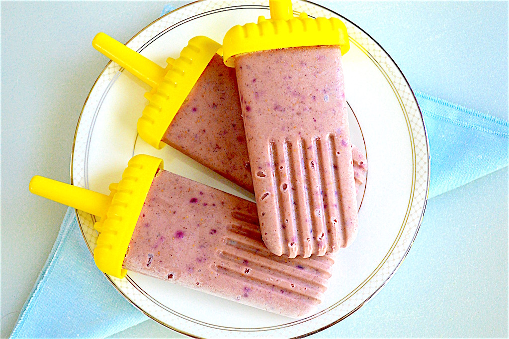 Balsamic Fig Yogurt Popsicles