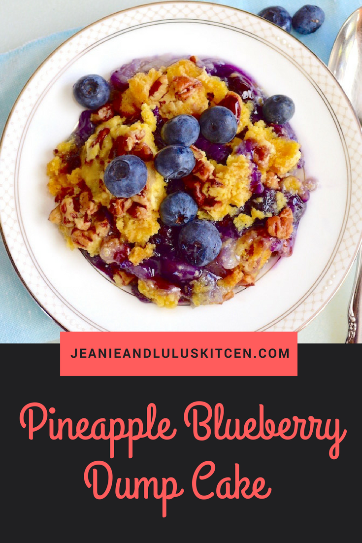Pineapple Blueberry Dump Cake