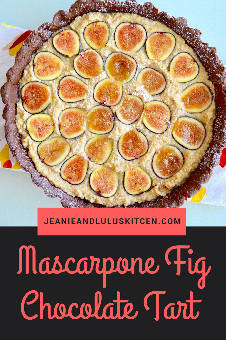 Mascarpone Fig Chocolate Tart