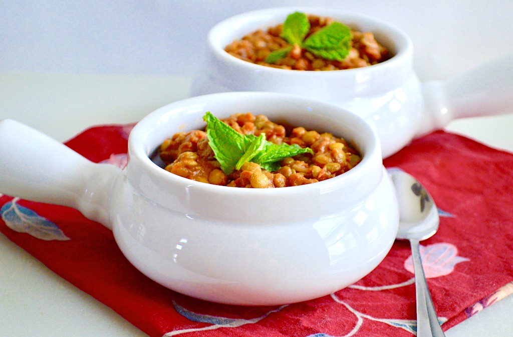 h*t I Bake: Lentil Soup made with Homemade Lamb Stock