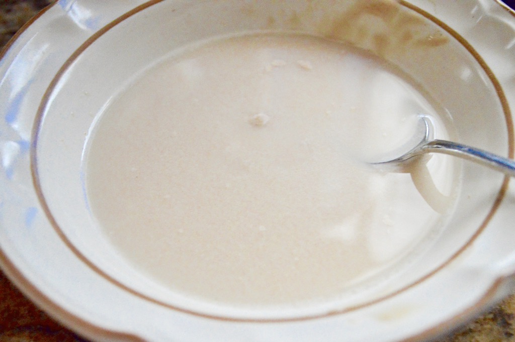 I activated the yeast for the dough of the gingerbread sticky buns first. It likes warm water to grow so I stirred it into what felt like bathwater. Then I fed it with just a little sugar. Yeast is so magical to me in baking and I loved the smell of it working. 