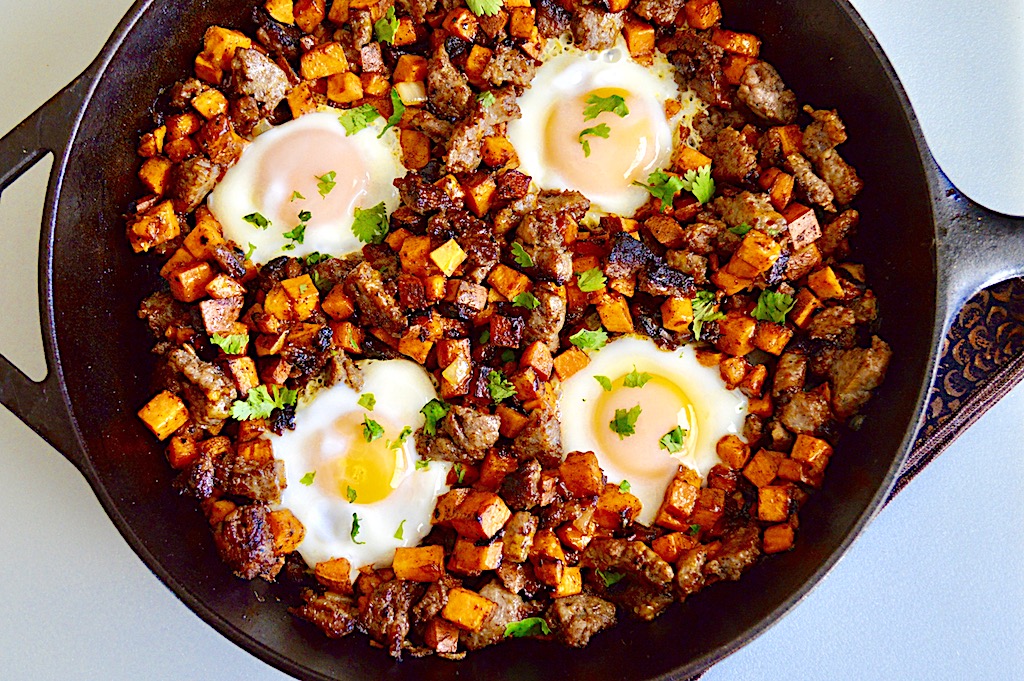 Sausage Sweet Potato Breakfast Skillet