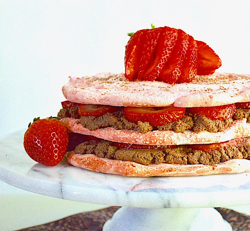 Strawberry Meringue Chocolate Mousse Cake Jeanie and