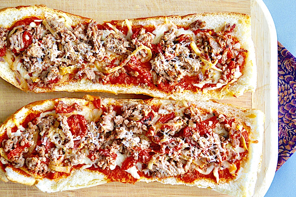 Loaded French Bread Pizzas