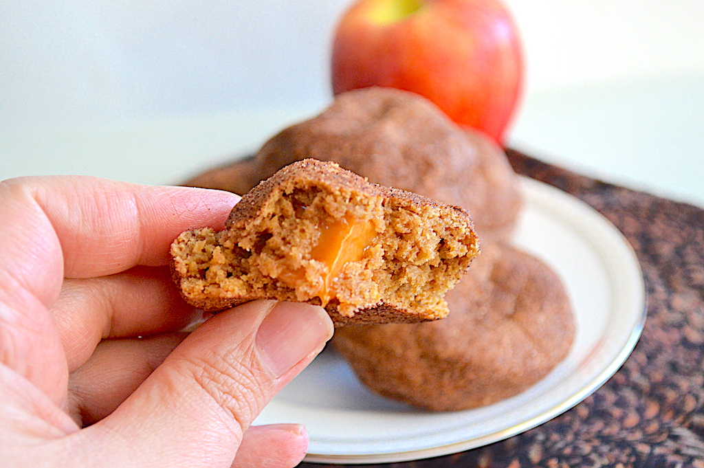 Caramel Stuffed Apple Cider Cookies