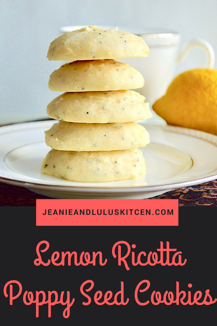 Lemon Ricotta Poppy Seed Cookies