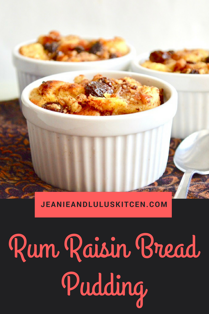 Rum Raisin Bread Pudding