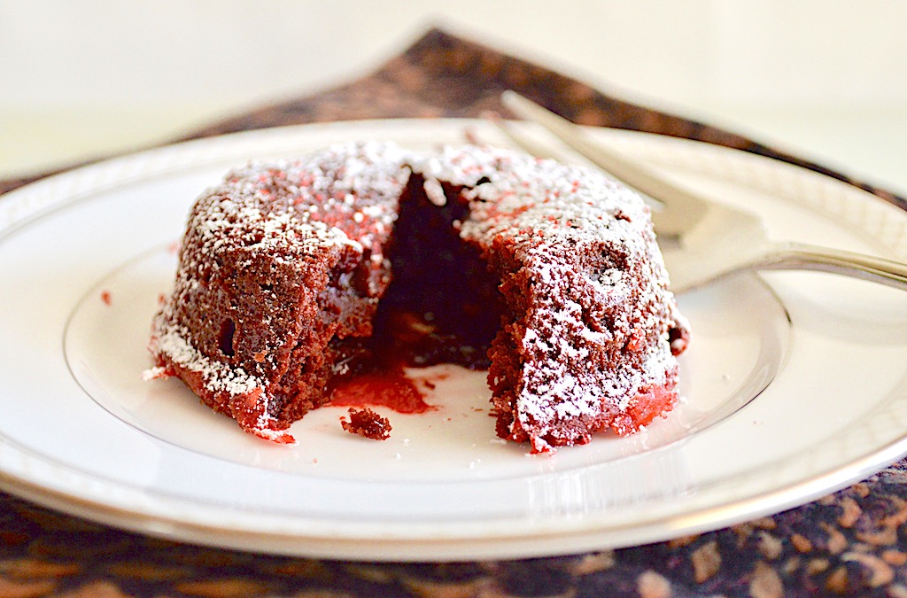 Red Velvet Lava Cakes