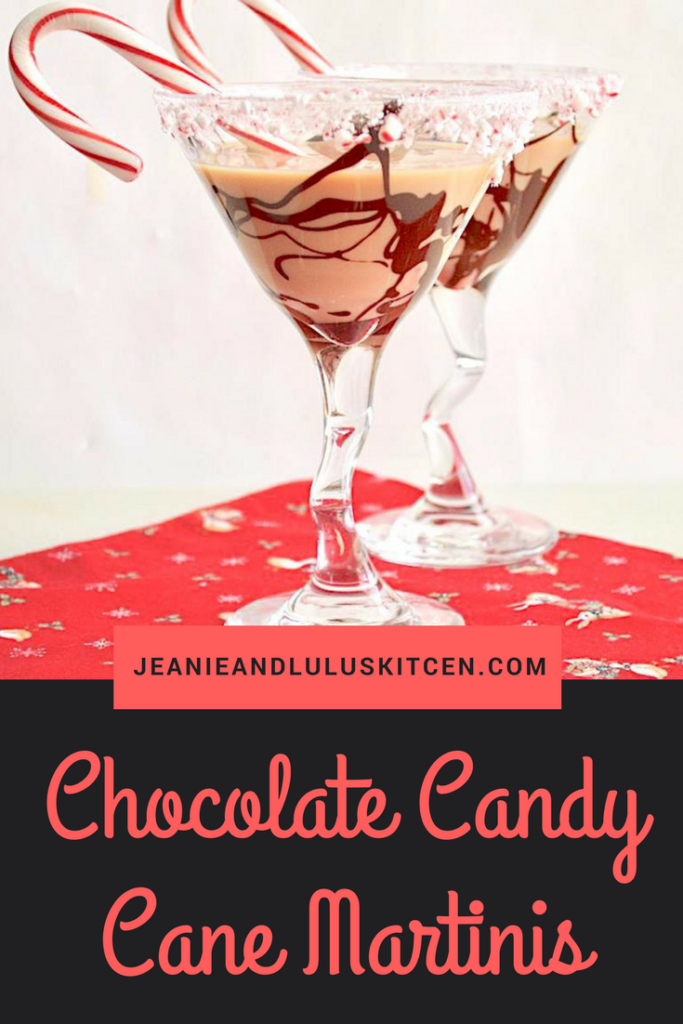 Chocolate Candy Cane Martinis – Jeanie and Lulu's Kitchen