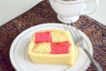 Lemon Rose Battenberg Cake