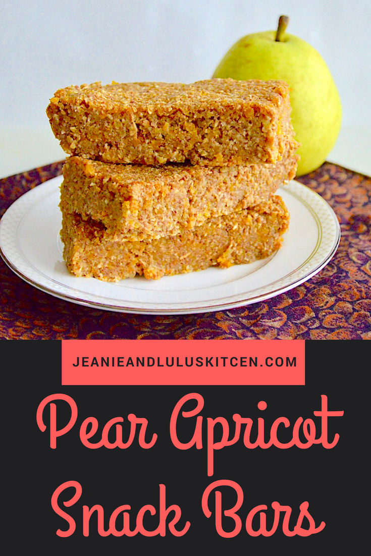 Pear Apricot Snack Bars