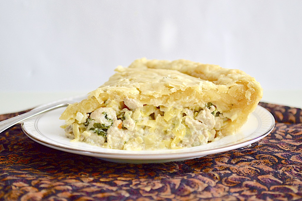 Spinach Artichoke Chicken Pie