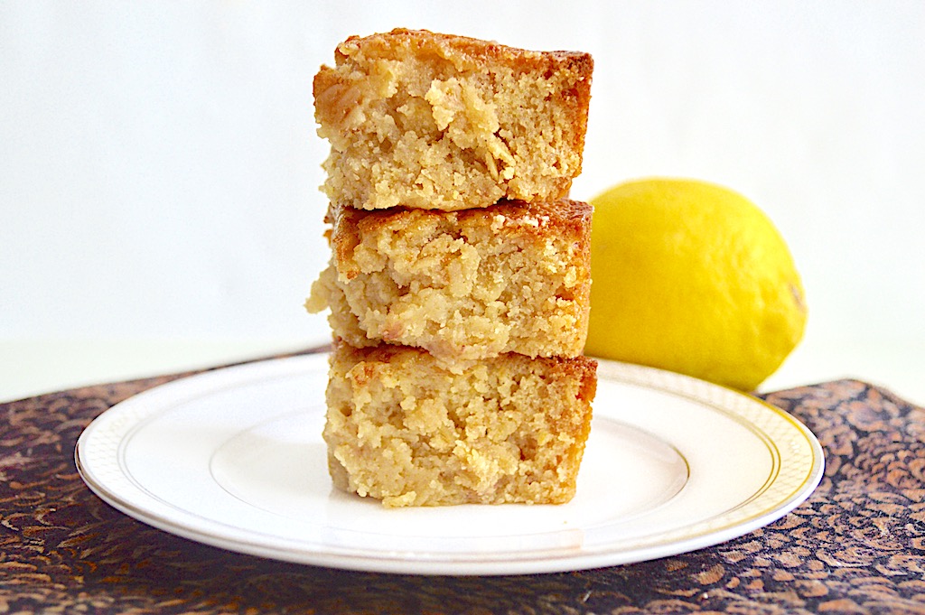 Strawberry Lemon Oat Blondies