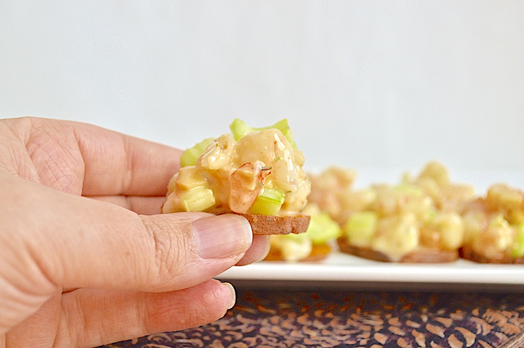 Shrimp Salad Sweet Potato Bites